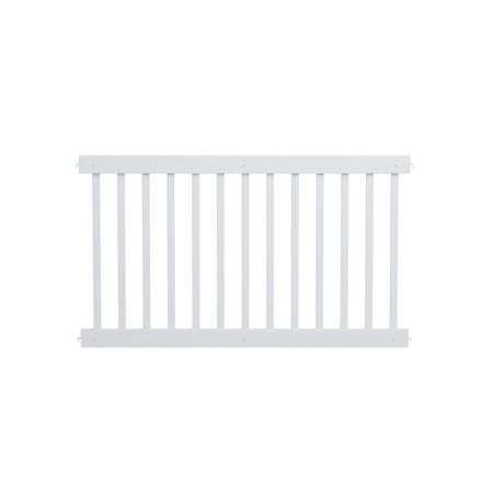 Montour Line White Traditional Event Fence Panel, (Panel Only) FN-TRD-PNL-WH-55